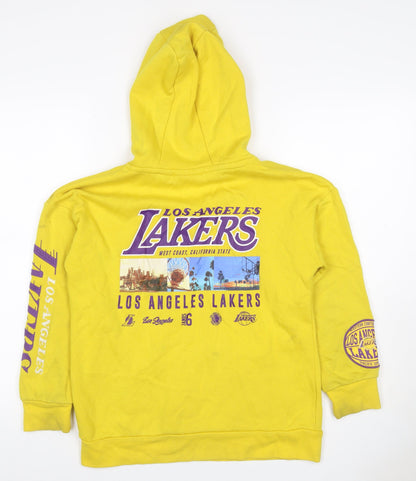 NBA Los Angeles Lakers Boys Yellow Pullover Hoodie 11-12 Years Sports