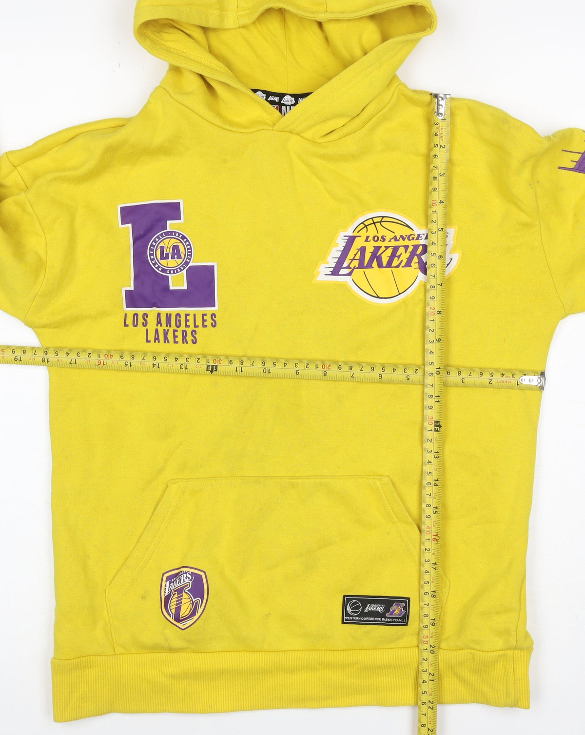 NBA Los Angeles Lakers Boys Yellow Pullover Hoodie 11-12 Years Sports