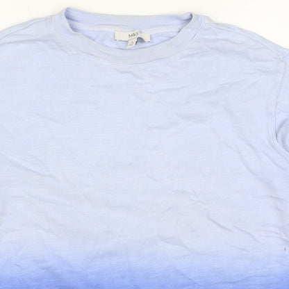Marks and Spencer Women’s Blue Ombre Cotton M Pullover Sweatshirt
