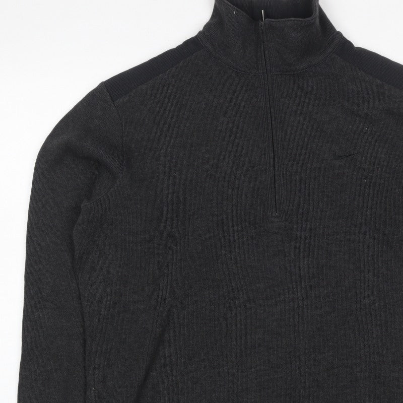 Nike Tiger Woods Men's Black M Pullover 1/4 Zip Golf Sweatshirt