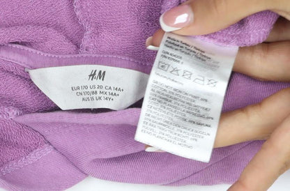 H&M Girls Purple 6 Years Harry Potter Hedwig Pullover Hoodie