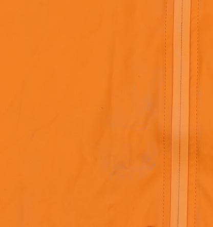 Rains Unisex Orange M Hooded Waterproof Rain Coat Jacket