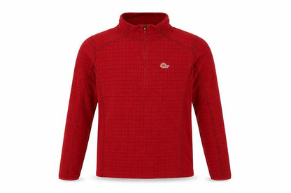 Lowe Alpine Women Red M 1/4 Zip Fleece Sweatshirt Hiking