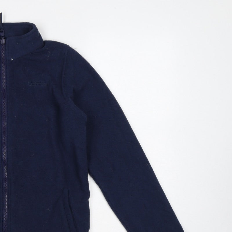 Mountain Warehouse Boys Blue 13 Years Fleece Full Zip Hiking Jacket