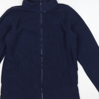 Mountain Warehouse Boys Blue 13 Years Fleece Full Zip Hiking Jacket