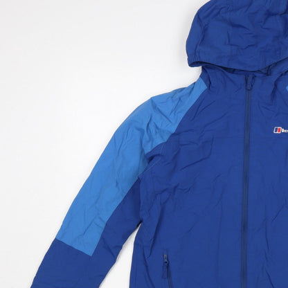 Berghaus Boys Blue Size 13 Hooded Ski Jacket Full Zip