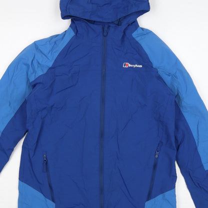 Berghaus Boys Blue Size 13 Hooded Ski Jacket Full Zip