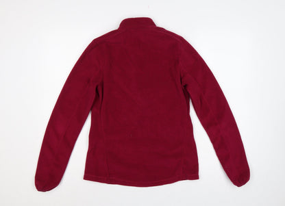 Decathlon Quechua Women’s Red M 1/2 Zip Fleece Pullover Sweatshirt