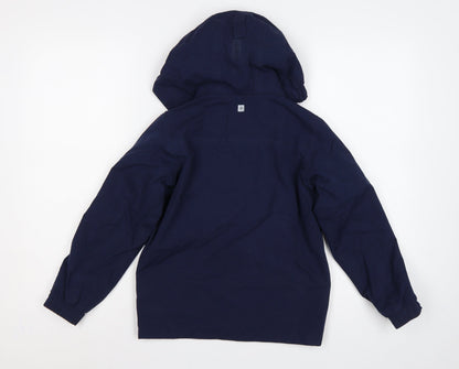 Mountain Warehouse Boys Blue 7-8 Years Waterproof Hooded Parka Jacket