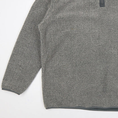 Ethic Storm Men’s Grey 2XL 1/4 Zip Fleece Pullover Sweatshirt