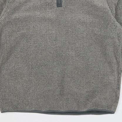 Ethic Storm Men’s Grey 2XL 1/4 Zip Fleece Pullover Sweatshirt