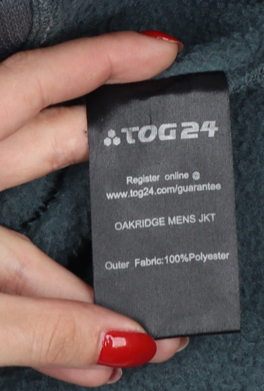 TOG24 Men’s Blue XXL Oakridge Full Zip Fleece Jacket Outdoor