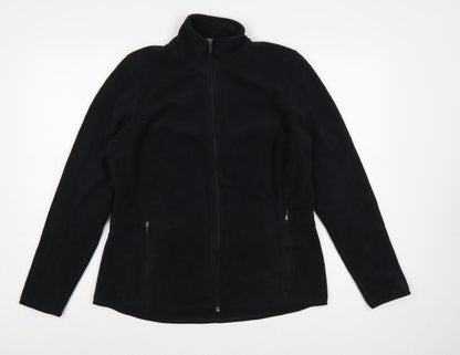 M&S Goodmove Women’s Black Size 14 Fleece Full Zip Jacket