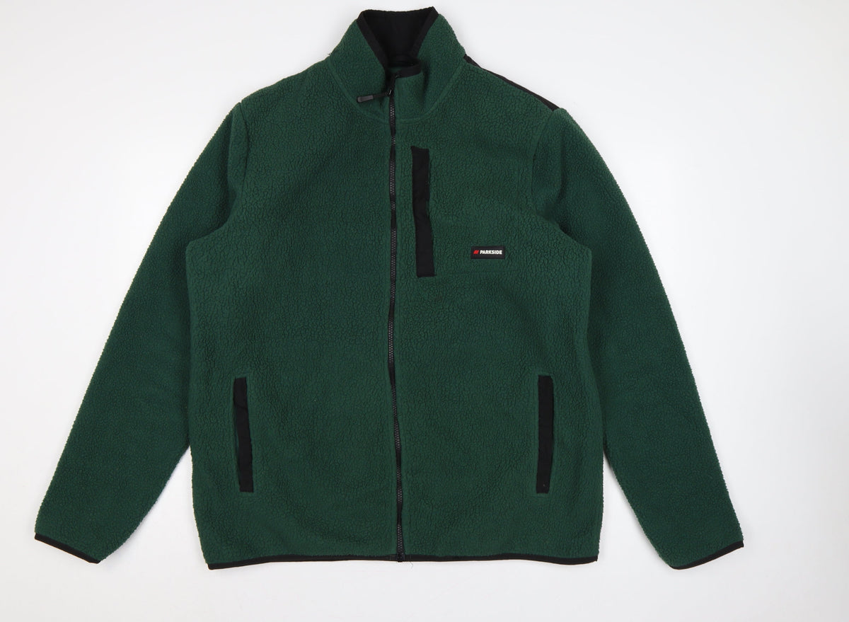 Parkside Men’s Green L Fleece Full Zip Workwear Jacket