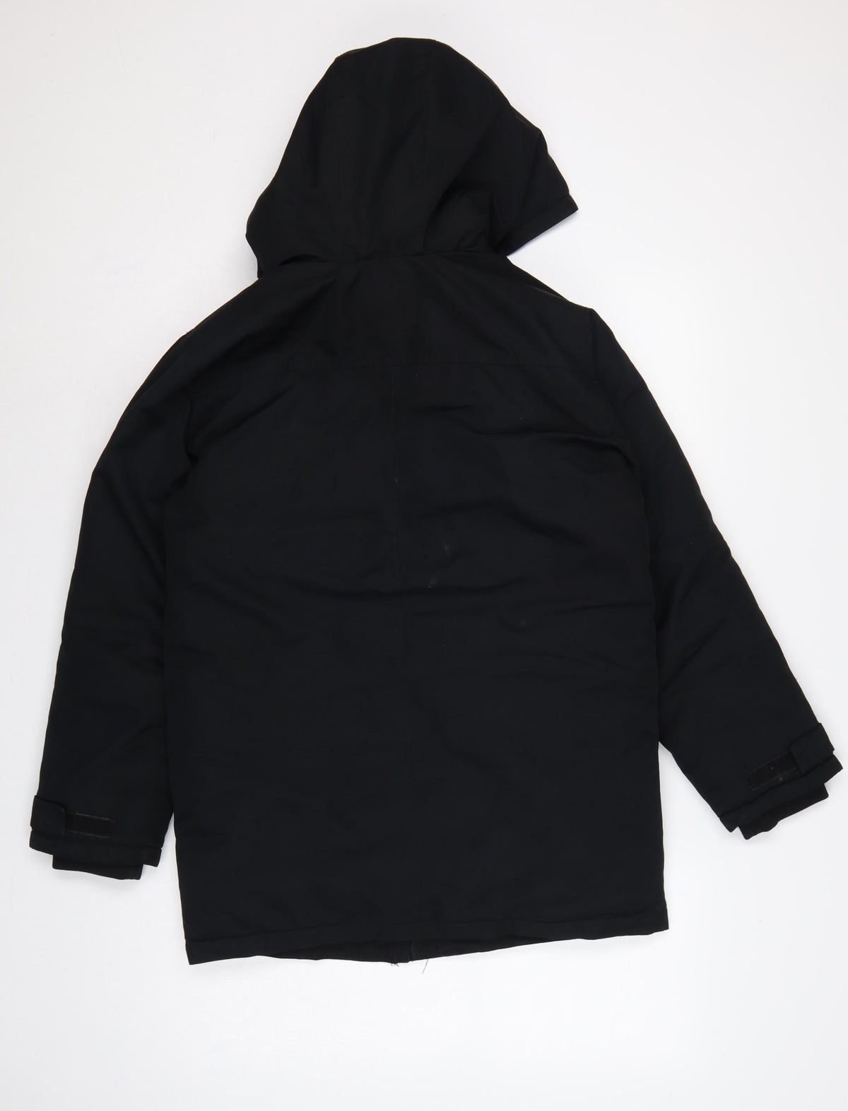 Timberland Teens Black XS Hooded Parka Coat Insulated Logo