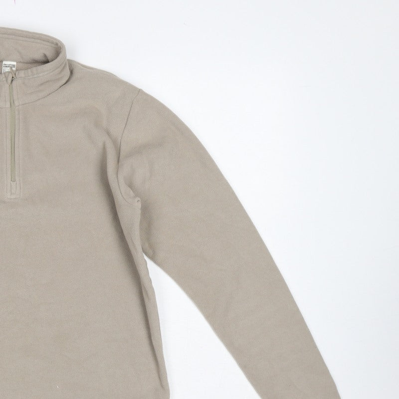 Quechua Boys Beige 14 Years Fleece 1/4 Zip High Neck Sweatshirt