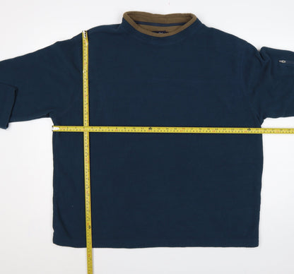 Peter Storm Men’s Blue Fleece Pullover Sweatshirt XL High Neck