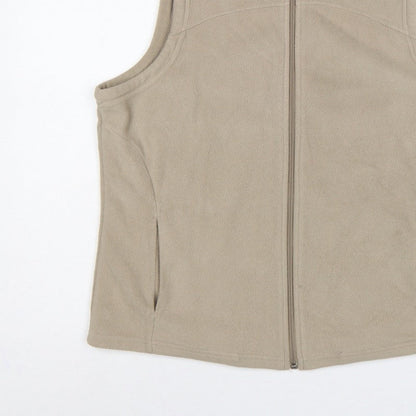 Marks & Spencer Women’s Beige UK 18 Fleece Zip Bodywarmer Waistcoat
