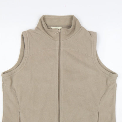 Marks & Spencer Women’s Beige UK 18 Fleece Zip Bodywarmer Waistcoat