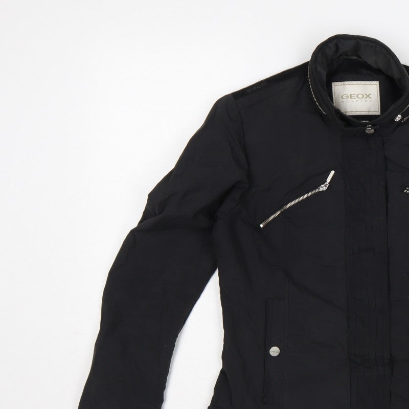Geox Women’s Black UK 8 Short Full Zip Basic Jacket
