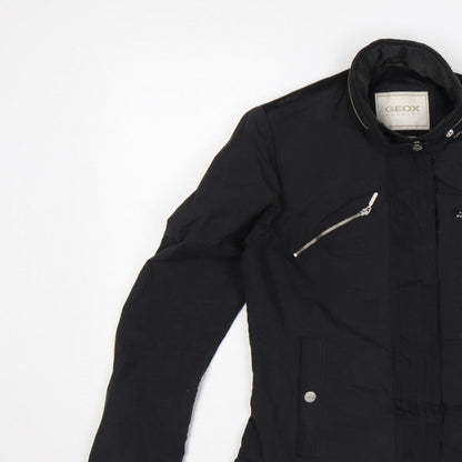 Geox Women’s Black UK 8 Short Full Zip Basic Jacket
