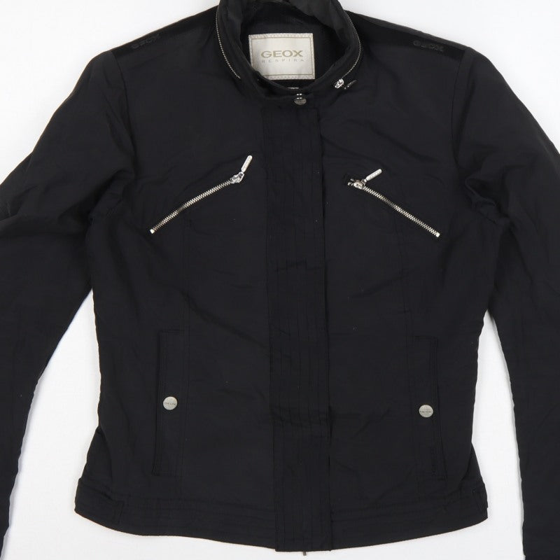 Geox Women’s Black UK 8 Short Full Zip Basic Jacket