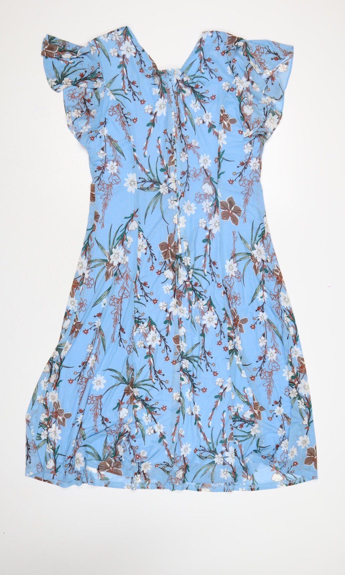 Jolie Moi Women Blue Floral Fit & Flare Midi Dress Size 16