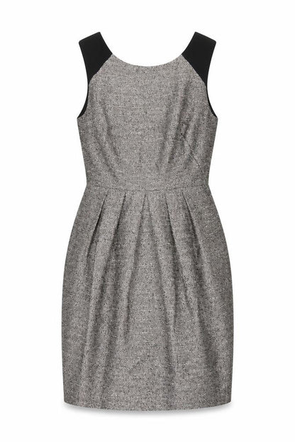 Whistles Women Silver Black UK 8 Sleeveless Sheath Party Dress