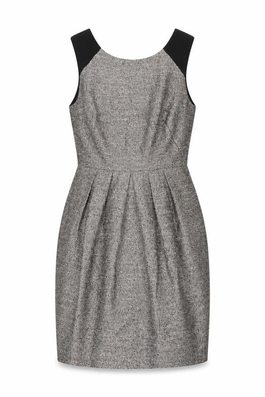 Whistles Women Silver Black UK 8 Sleeveless Sheath Party Dress