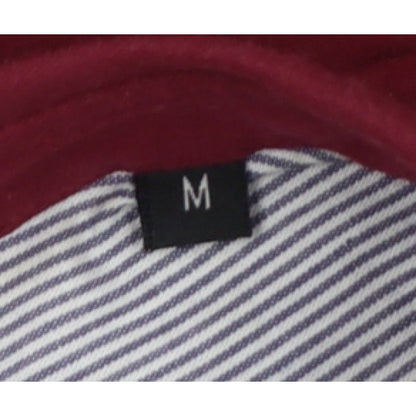 Hugo Boss Men’s Red M Slim Fit Stretch Cotton Button-Up Shirt