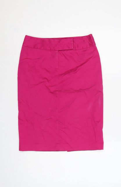 Oasis Women’s Pink UK 10 High Rise Pencil Knee Length Skirt