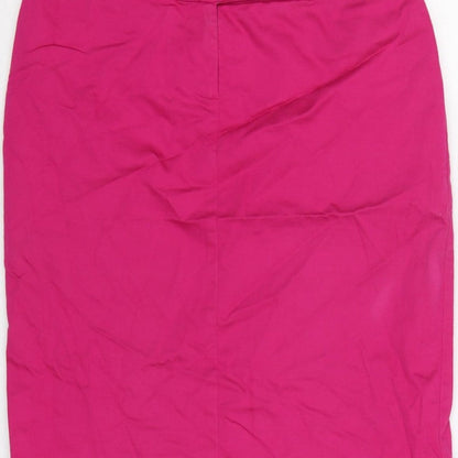 Oasis Women’s Pink UK 10 High Rise Pencil Knee Length Skirt