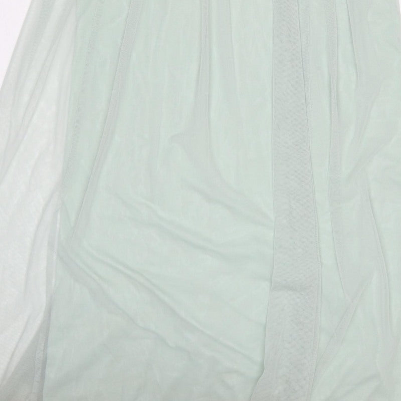 Monsoon Women’s Green UK 10 Beaded Sequin Chiffon Maxi Dress