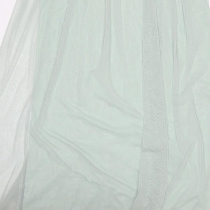 Monsoon Women’s Green UK 10 Beaded Sequin Chiffon Maxi Dress