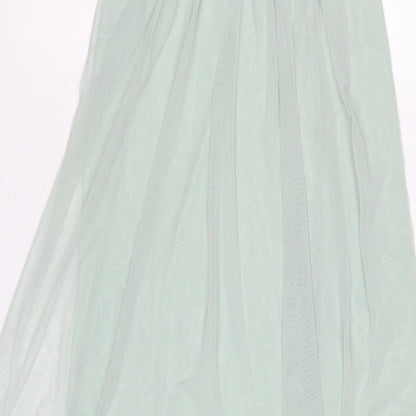 Monsoon Women’s Green UK 10 Beaded Sequin Chiffon Maxi Dress