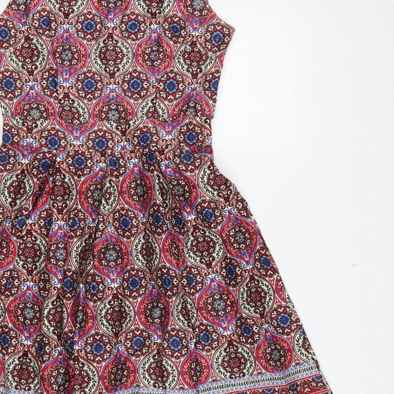 Apricot Women Multicoloured UK 10 Fit & Flare Midi Paisley Dress