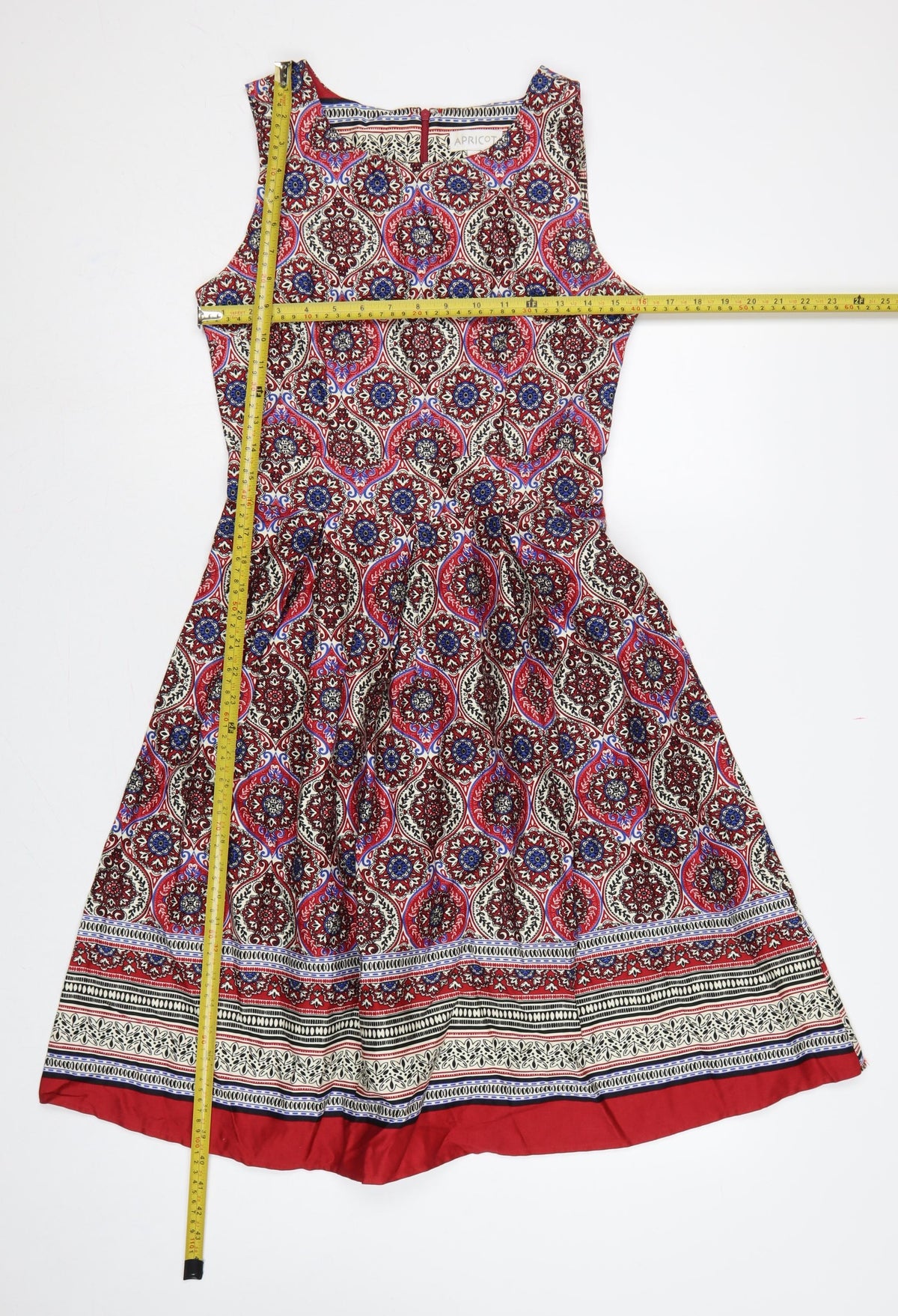 Apricot Women Multicoloured UK 10 Fit & Flare Midi Paisley Dress