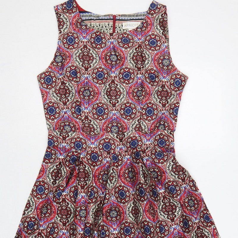 Apricot Women Multicoloured UK 10 Fit & Flare Midi Paisley Dress