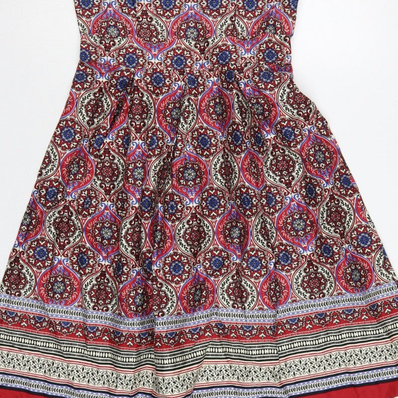 Apricot Women Multicoloured UK 10 Fit & Flare Midi Paisley Dress