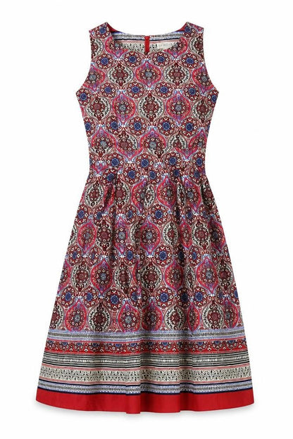 Apricot Women Multicoloured UK 10 Fit & Flare Midi Paisley Dress