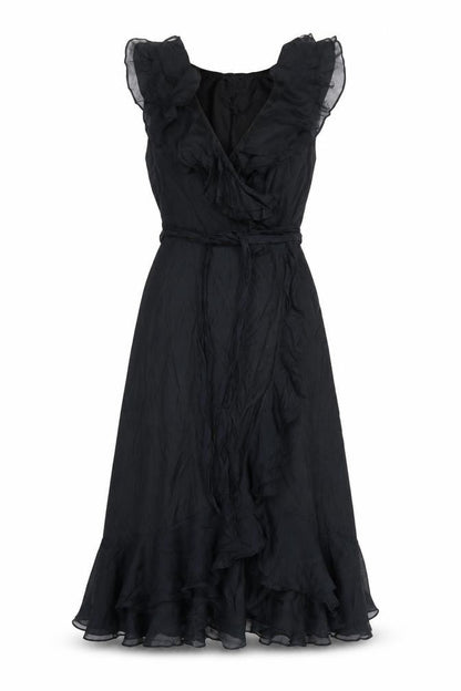 Coast Women Black UK 10 One Shoulder Ruffle Long Maxi Occasion Dress