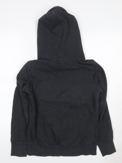 Puma Women’s Grey UK 12 Pullover Hoodie Logo Pockets