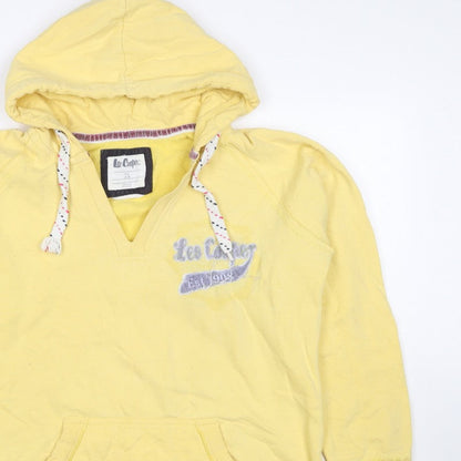 Lee Cooper Women’s Yellow Size 12 Pullover Hoodie Logo Pocket
