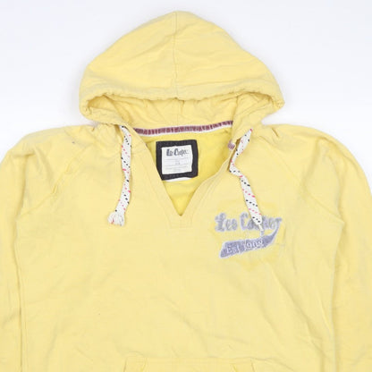 Lee Cooper Women’s Yellow Size 12 Pullover Hoodie Logo Pocket