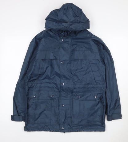 Arctic Moon Men’s Blue Hooded Parka Jacket Size 34 Nylon