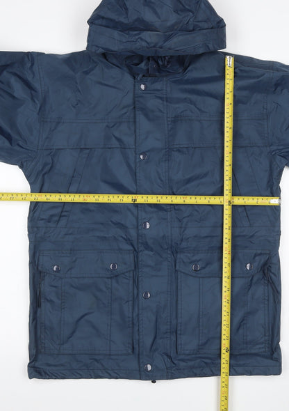 Arctic Moon Men’s Blue Hooded Parka Jacket Size 34 Nylon