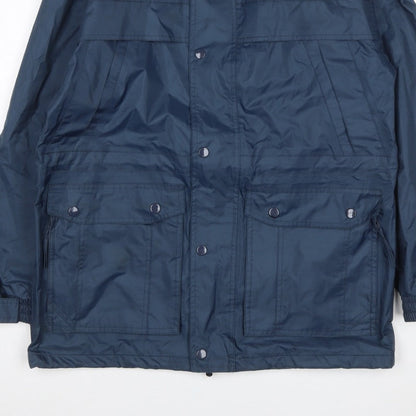 Arctic Moon Men’s Blue Hooded Parka Jacket Size 34 Nylon