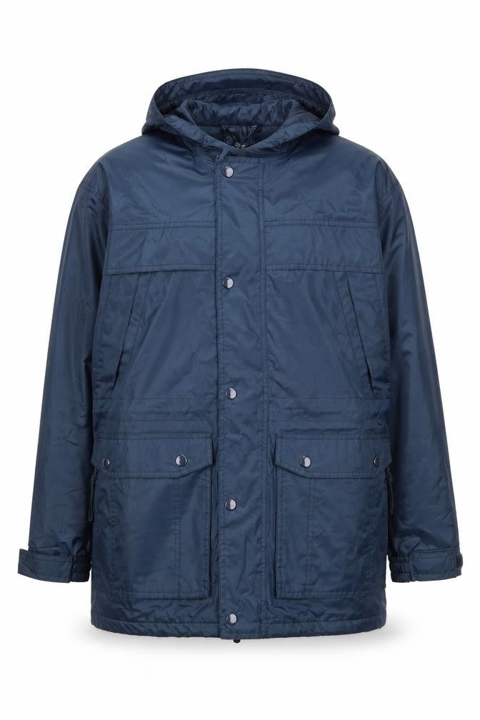 Arctic Moon Men’s Blue Hooded Parka Jacket Size 34 Nylon