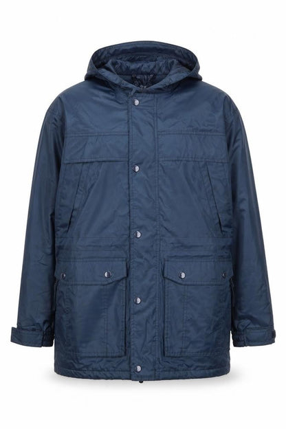 Arctic Moon Men’s Blue Hooded Parka Jacket Size 34 Nylon