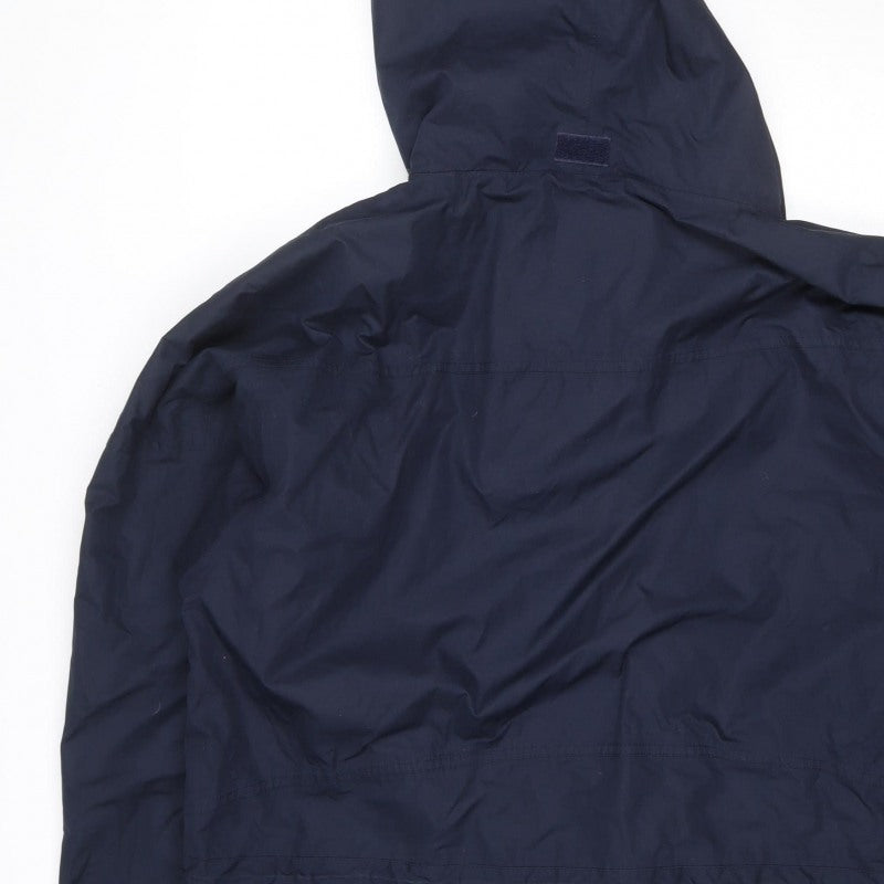 Mountain Venture Men’s Blue 7XL Hooded Parka Jacket Outdoor
